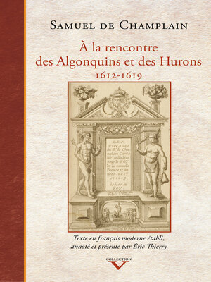 cover image of À la rencontre des Algonquins et des Hurons